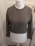 Zara Medium Green Khaki Long Sleeve Jumper Ladies