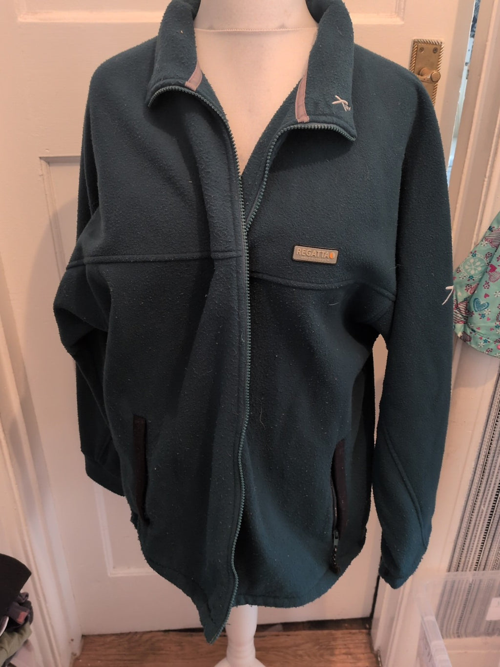Regatta Large 42" Green Bobbling Full Zip Jumper