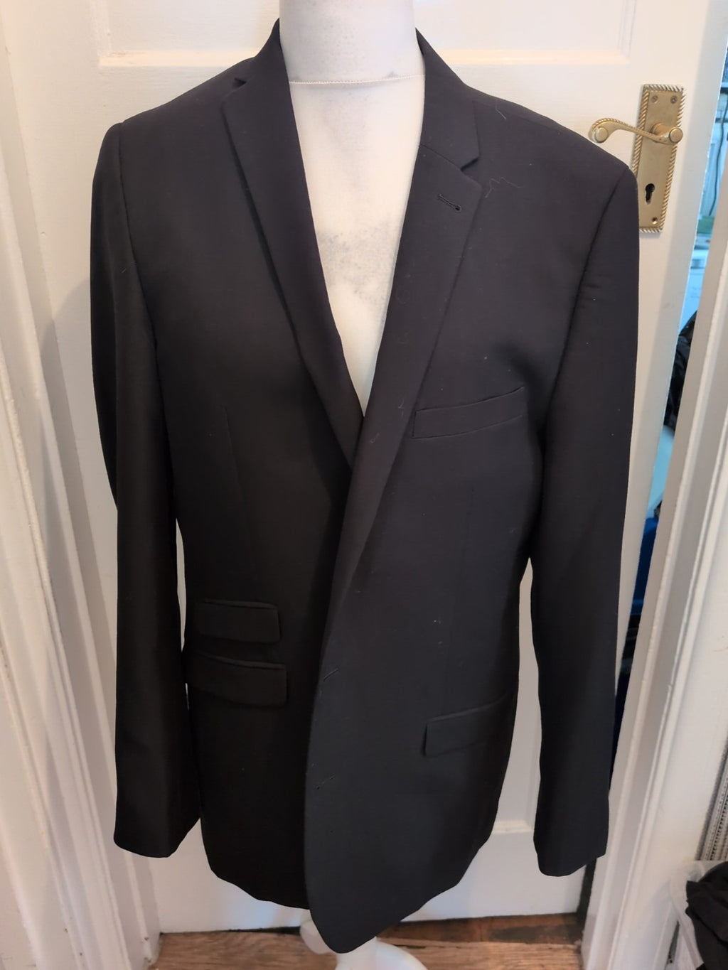 Williams And Brown 46" Black Tuxedo Jacket