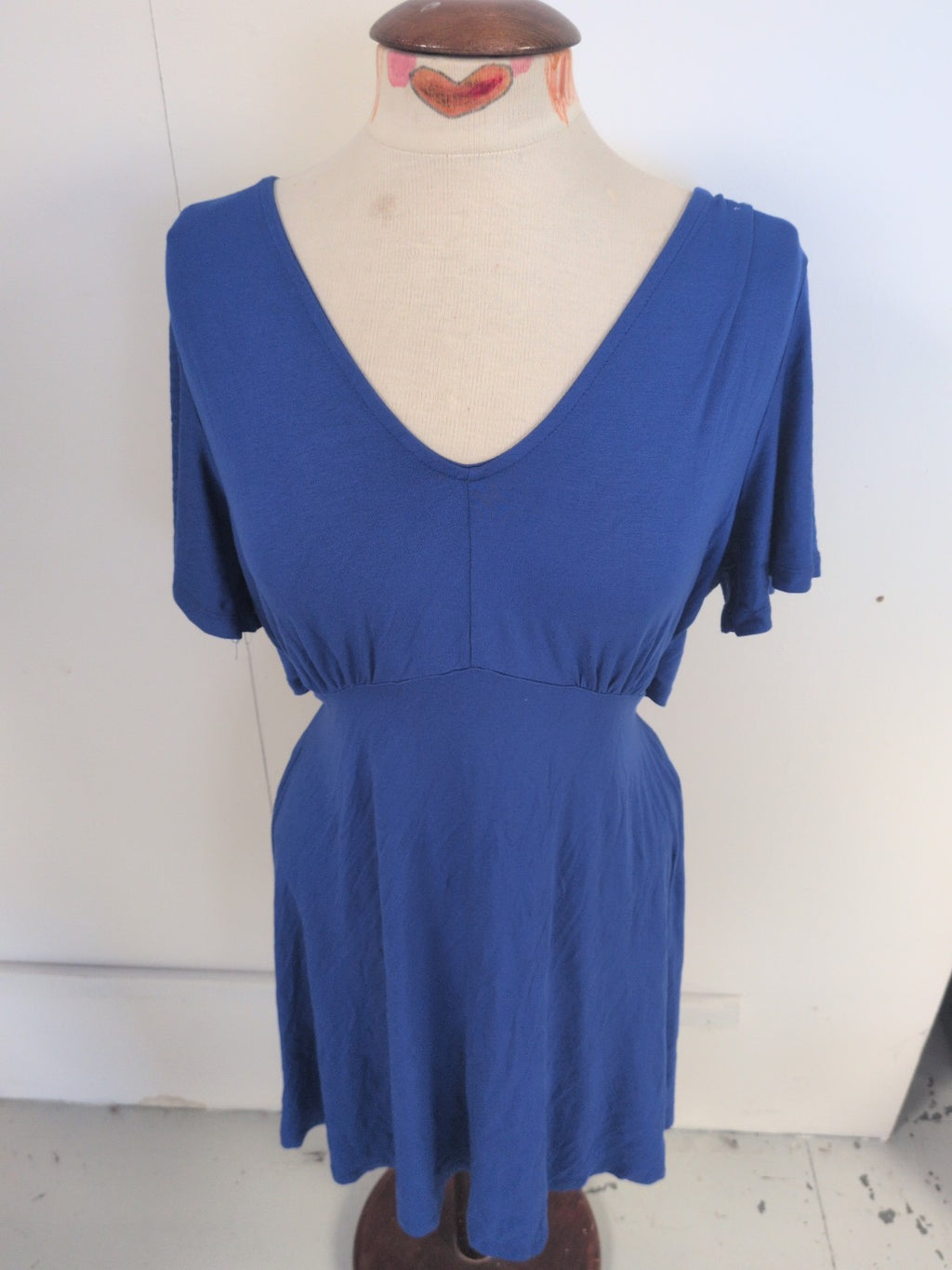 Very 14 Blue Short Sleeve Dress