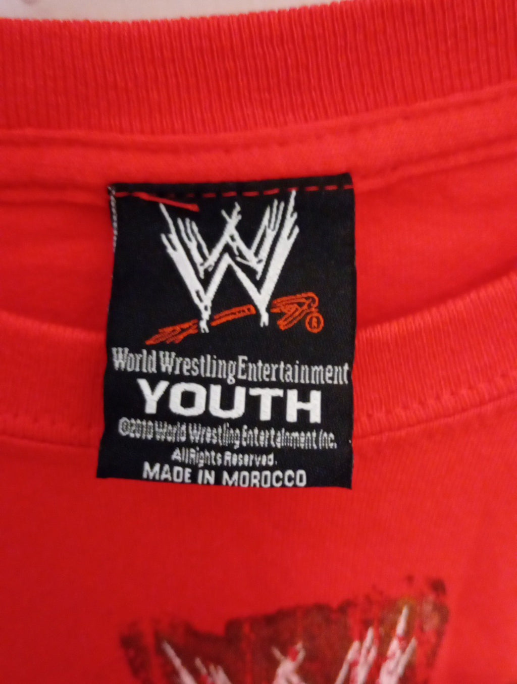 Boys World Wrestling T.Shirt Med  Youth