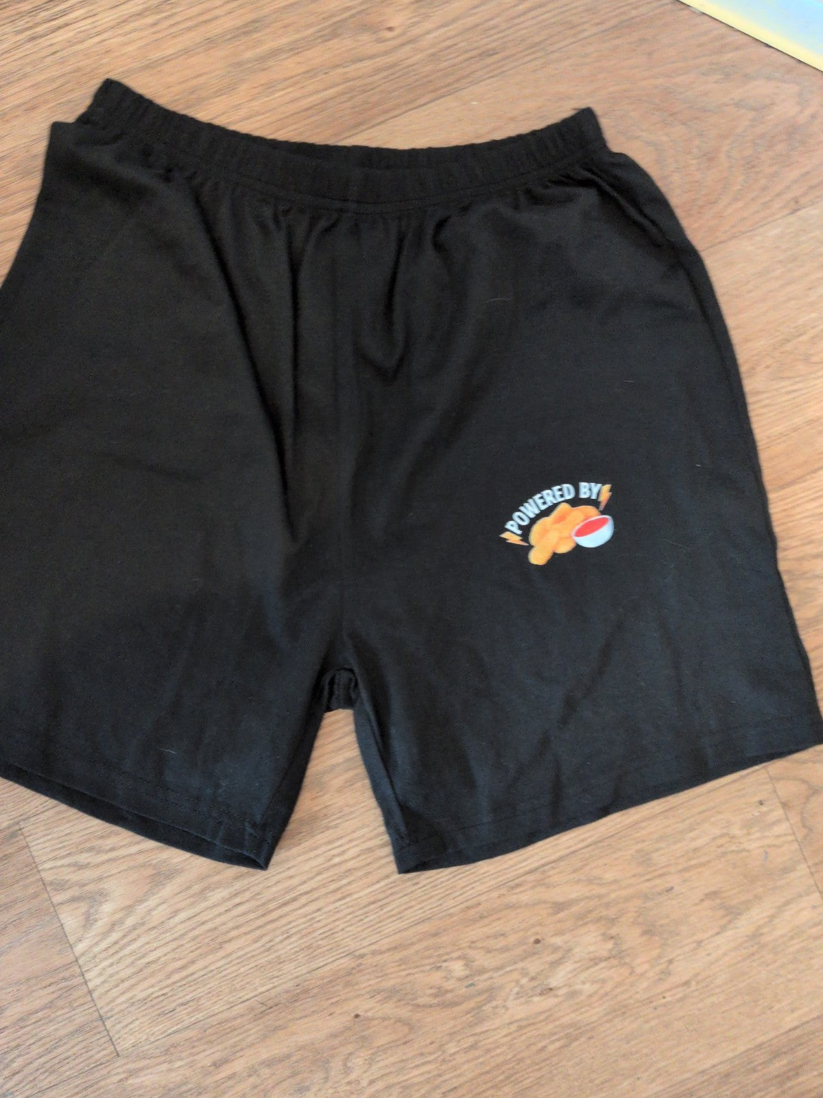 Boys 13 Years Black Elasticated Print Pyjama Shorts