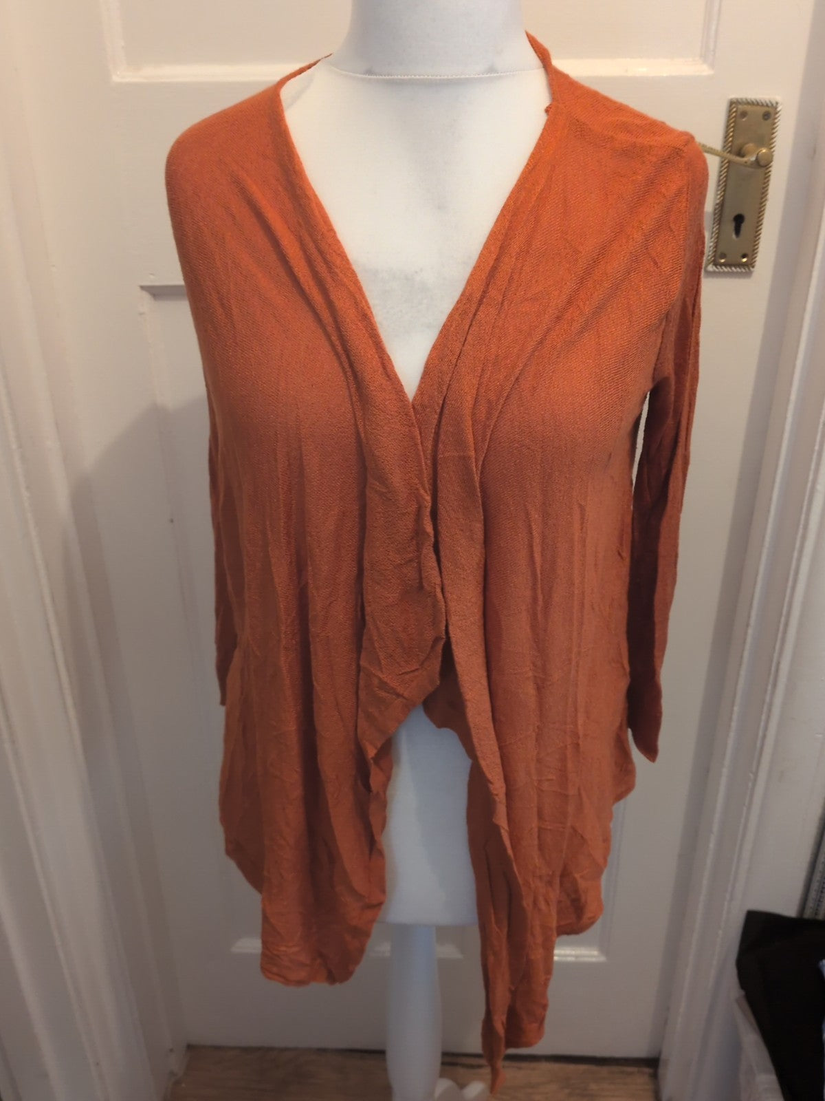 Ladies Tu Size 8 Orange Cardigan