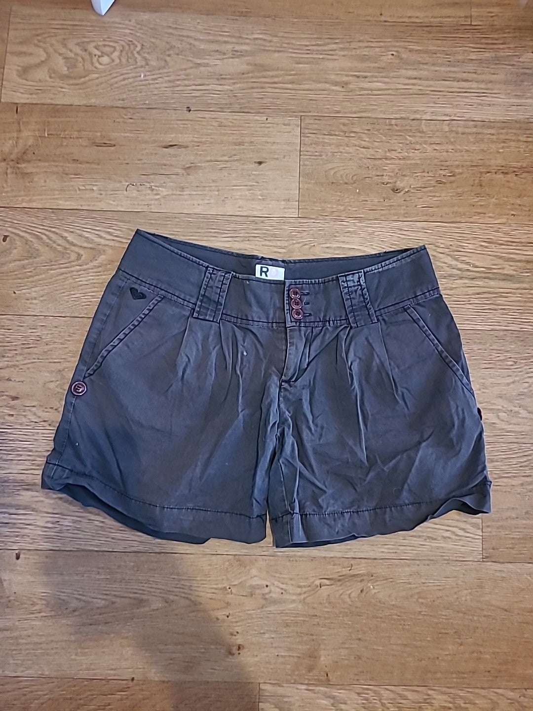Ladies Roxy Size 3 Charcoal Shorts(Mark On Front)