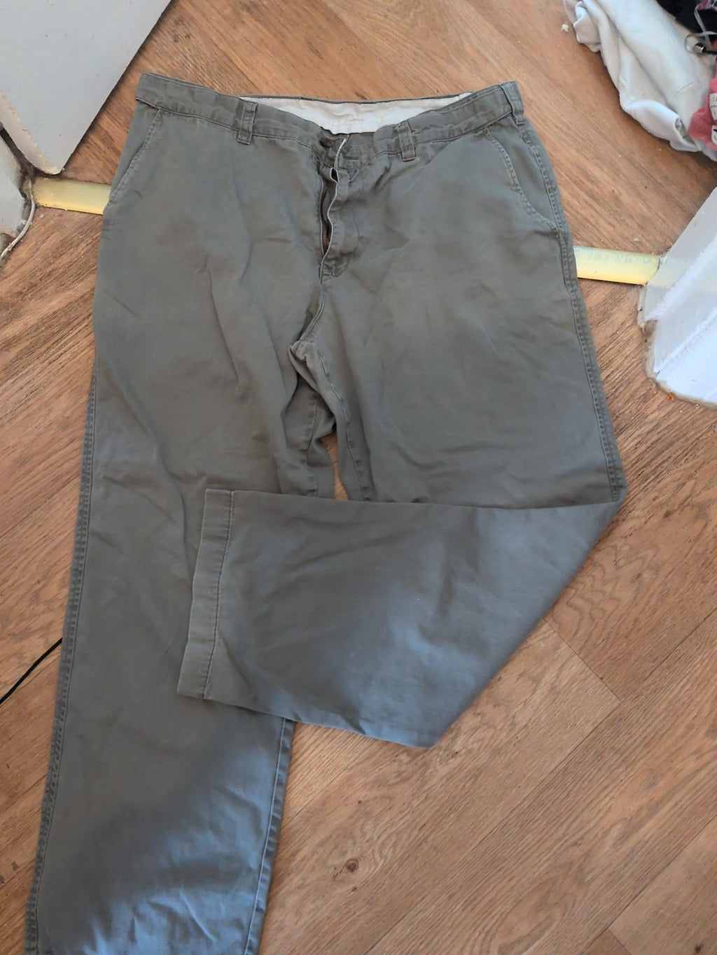 Headland Casuals 38R Grey Trousers Chino