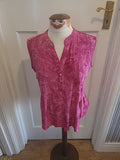Ladies Westport Size Medium Pink Dye Sleeveless Tshirt