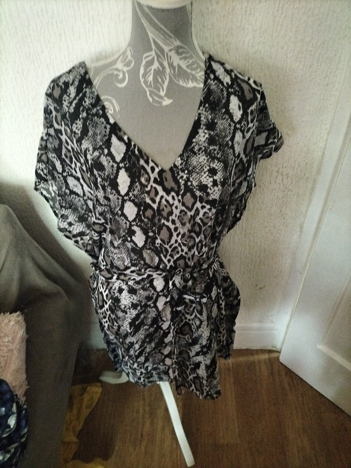 Ladies George Small Leopard Style Blouse