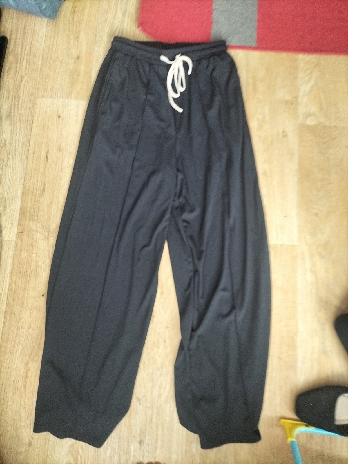 Ladies Cider Size M Black Elasticated Wide Leg Bloomer Trousers
