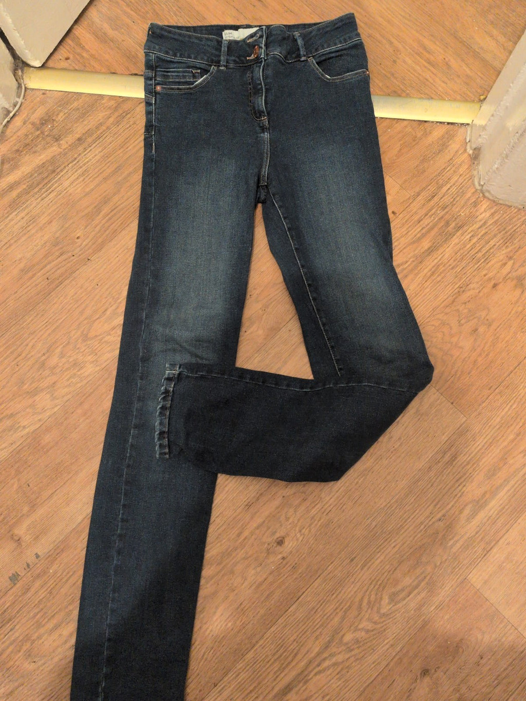 Ladies Next Size 10 Long Slim High Rise Jeans