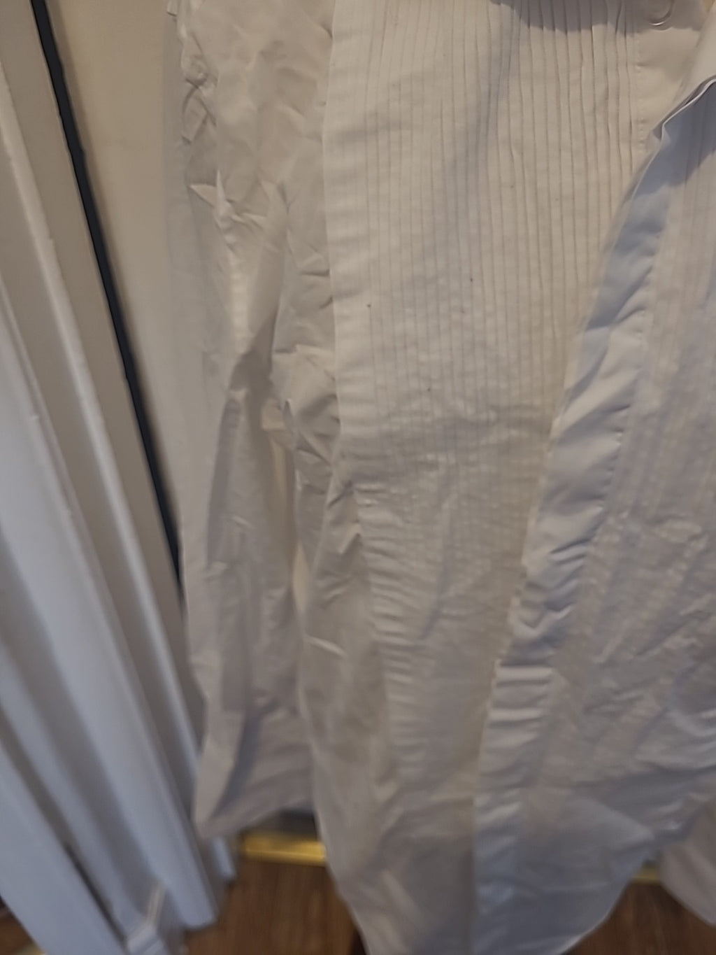 Mens Moss Size 15.5" White Long Sleeved Tailored Shirt