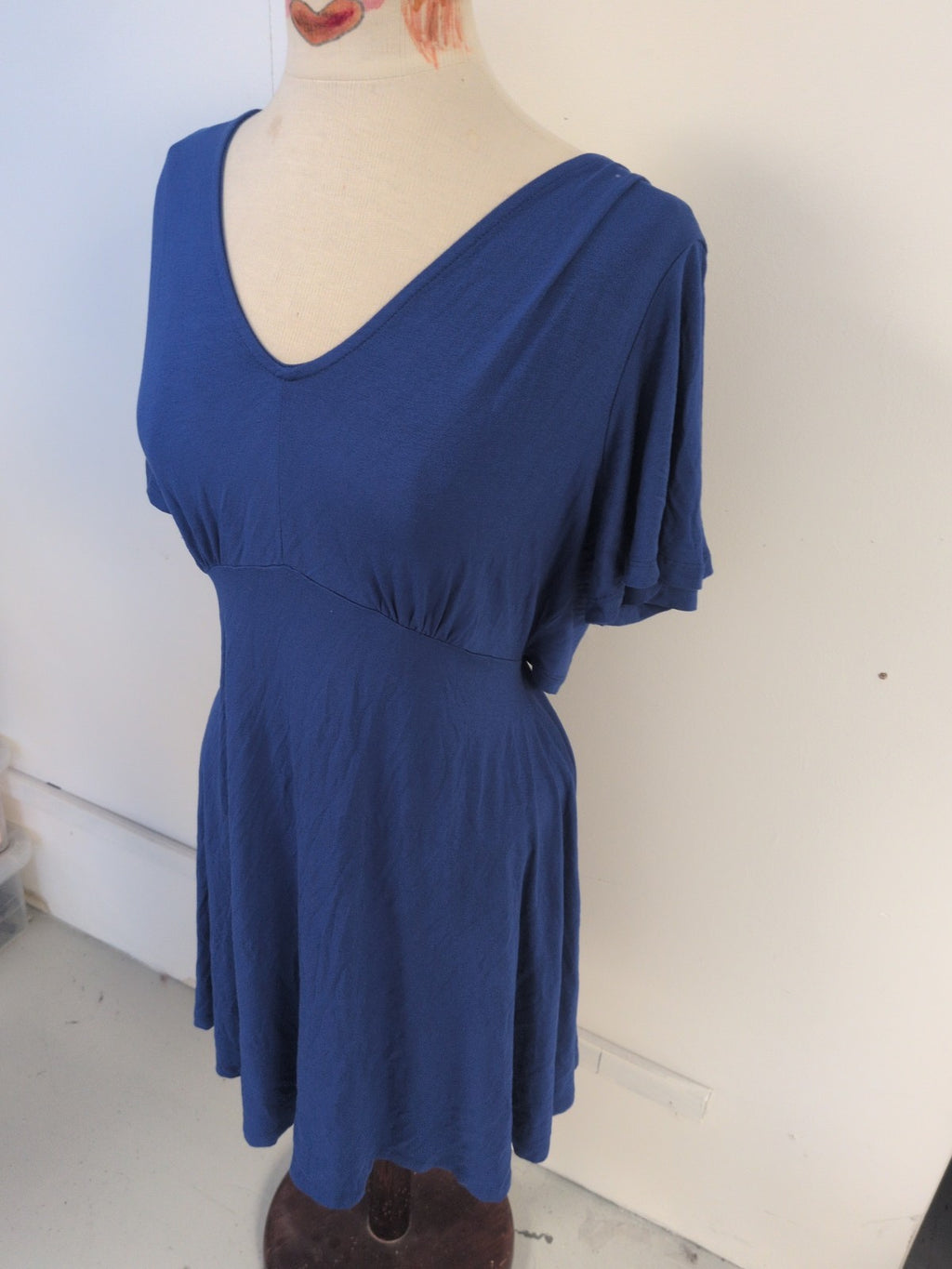 Very 14 Blue Short Sleeve Dress