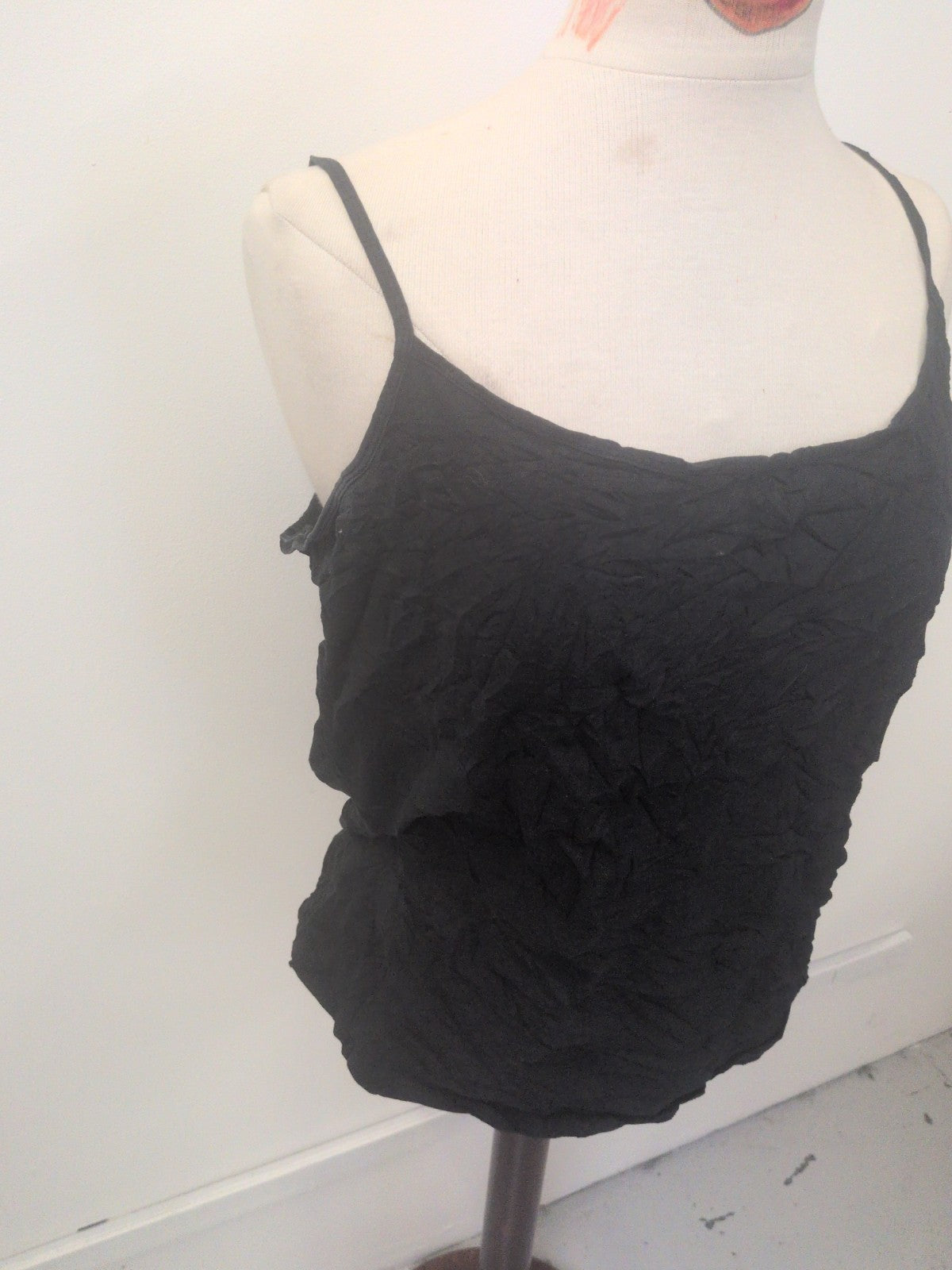 Ladies George Size 20 Black Cami T-shirt Sleeveless