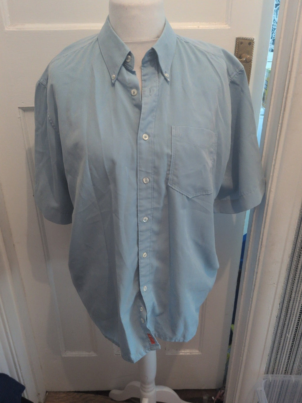 Mw London Large Blue Short Sleeve Shirt