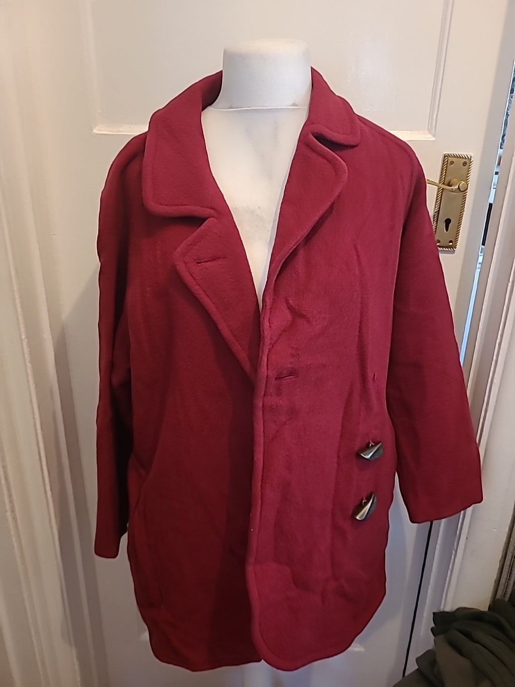 Ladies Dorothy Perkins Size 10 Purple Pure New Wool Lined Jacket
