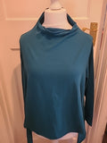Ladies Size Large Teal Long Sleeved Dress