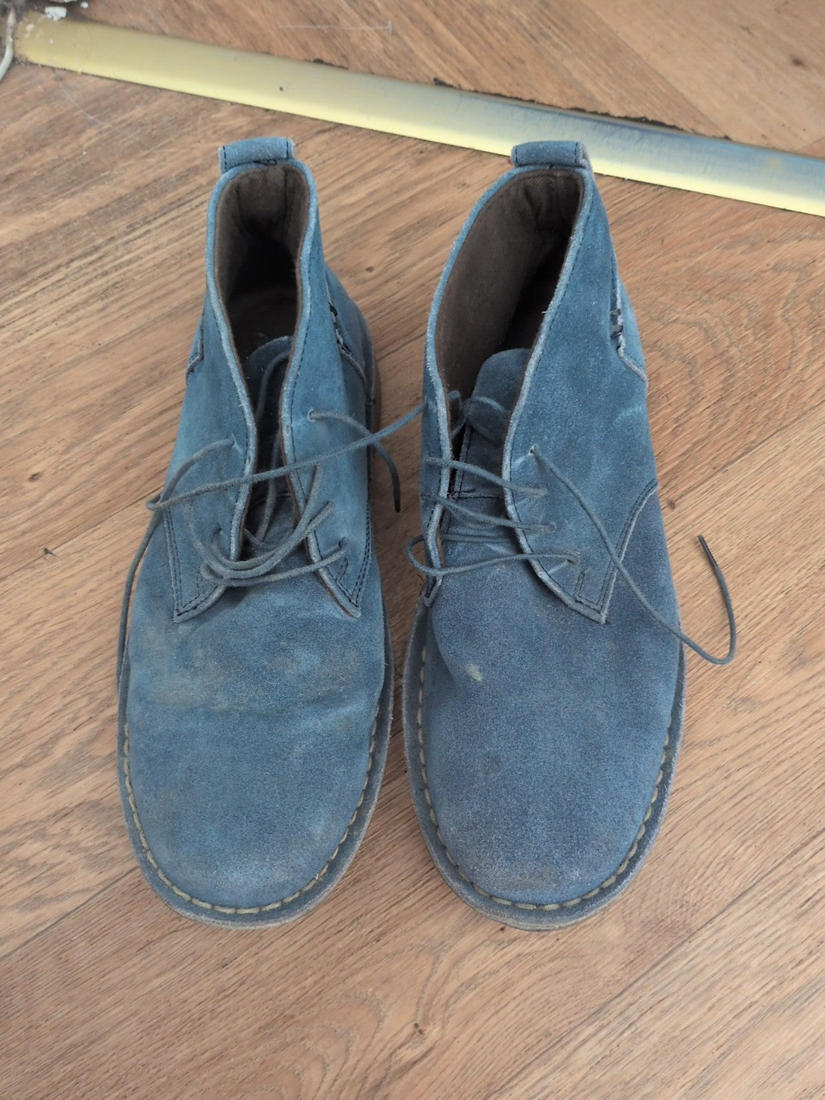 UK Size 8 Denim Blue Ankle Boots Men