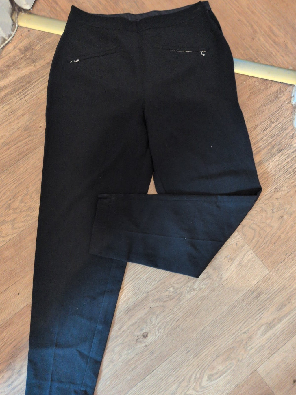 Marks And Spencer 12 Black Side Zip Trousers
