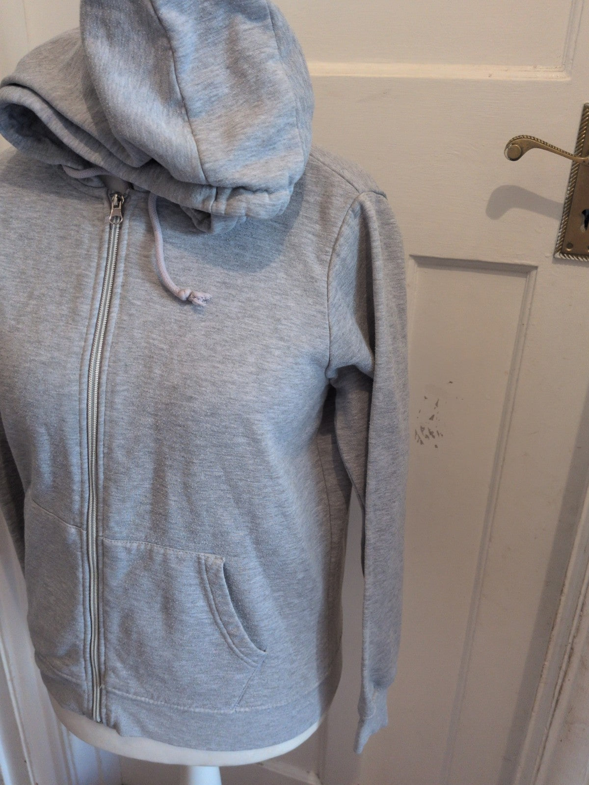 Ladies Primark Size Medium Grey Full Zip Hoodie
