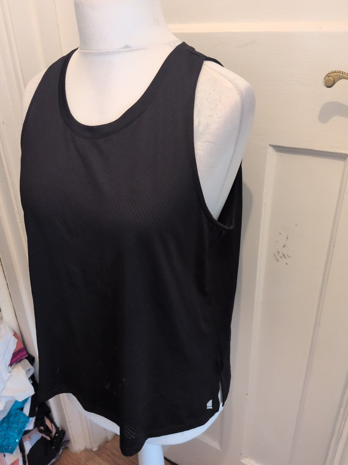 George  Active Black T-shirt Sleeveless(Faint Marks)