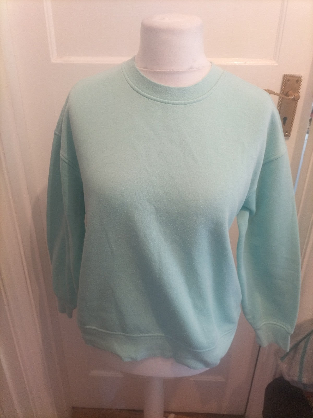 Ladies Primark Size 10-12 Aqua Long Sleeved Pullover Jumper Round Neck