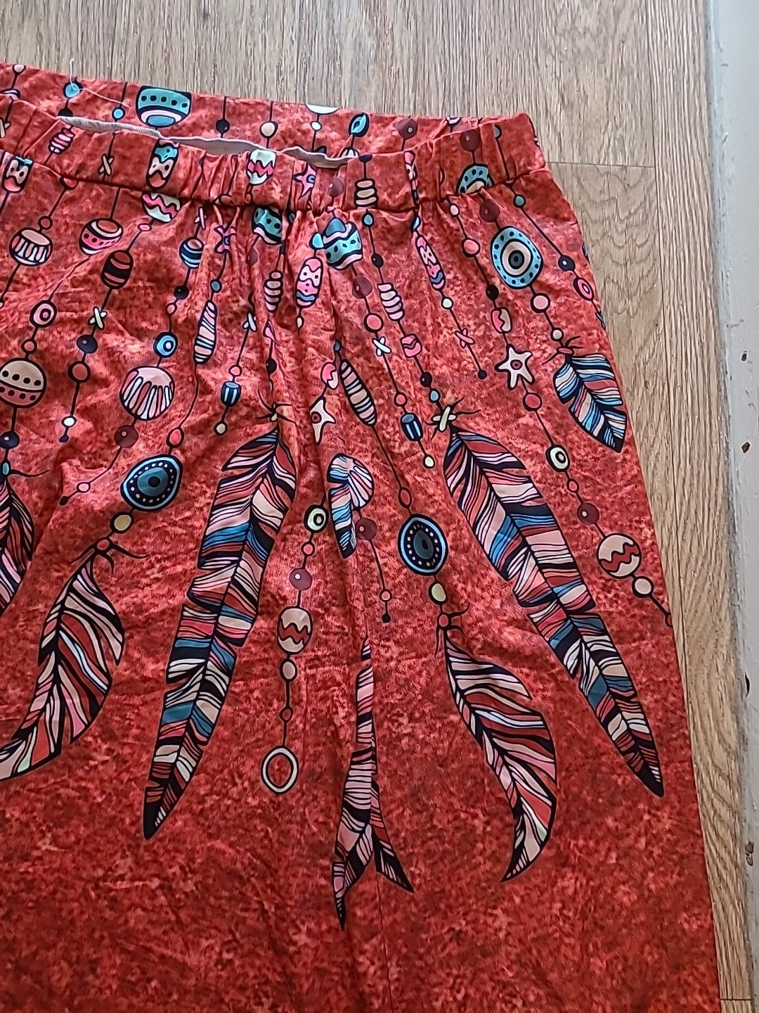 Ladies size 5xl multi coloured elasticated skirt
