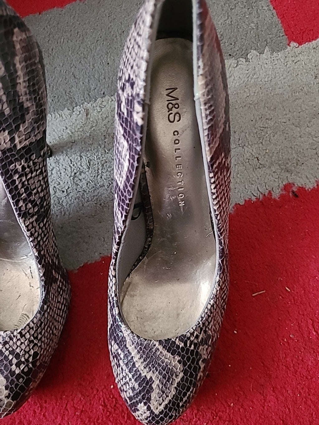 Ladies Marks And Spencer Size 6 Brown/Beige Heels