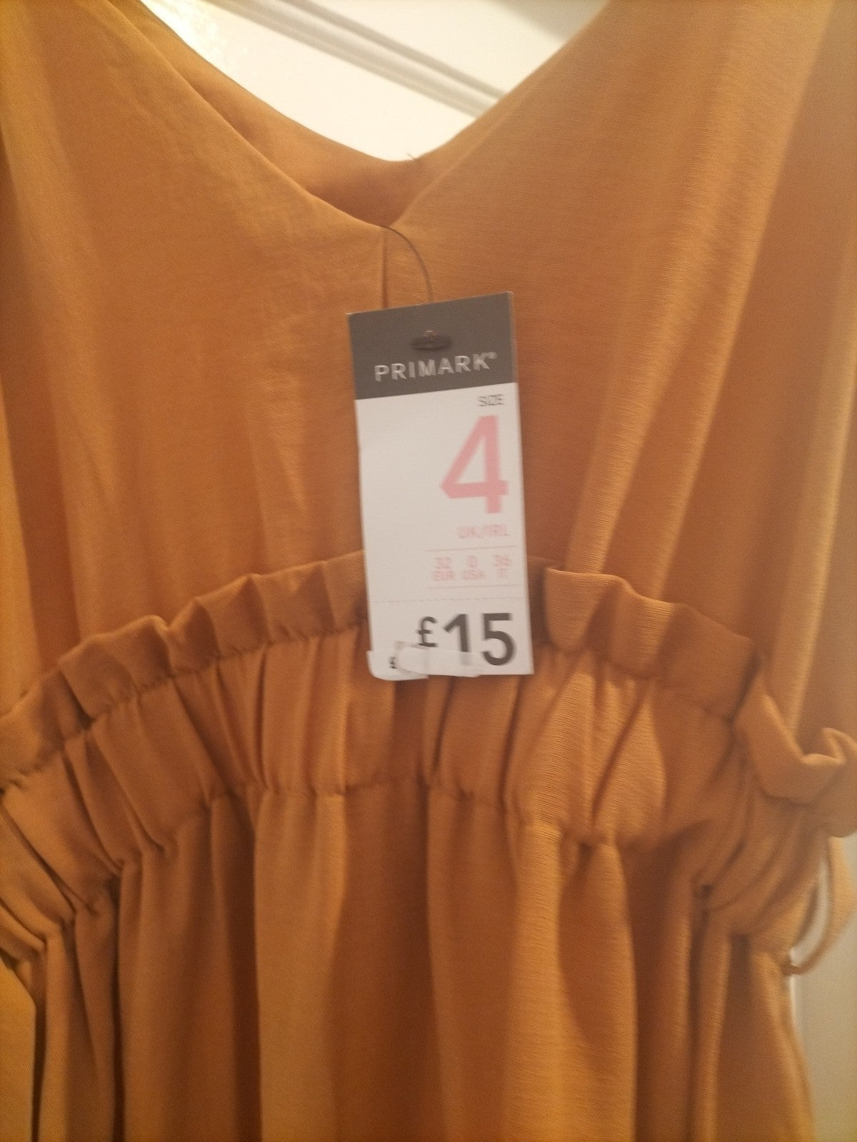 Brand New Ladies Size 4 Tobacco Coloured Sleeveless Dress