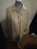 Ladies Cloud Nine Large Beige Lined Jacket