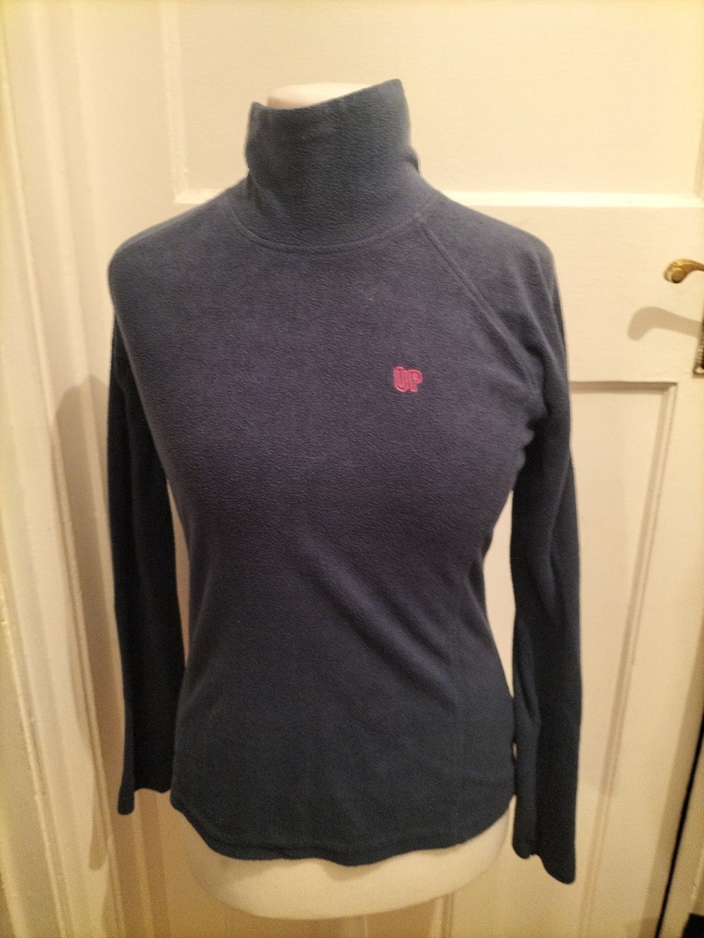 Ladies Universal People Size M Navy Jumper High Neck