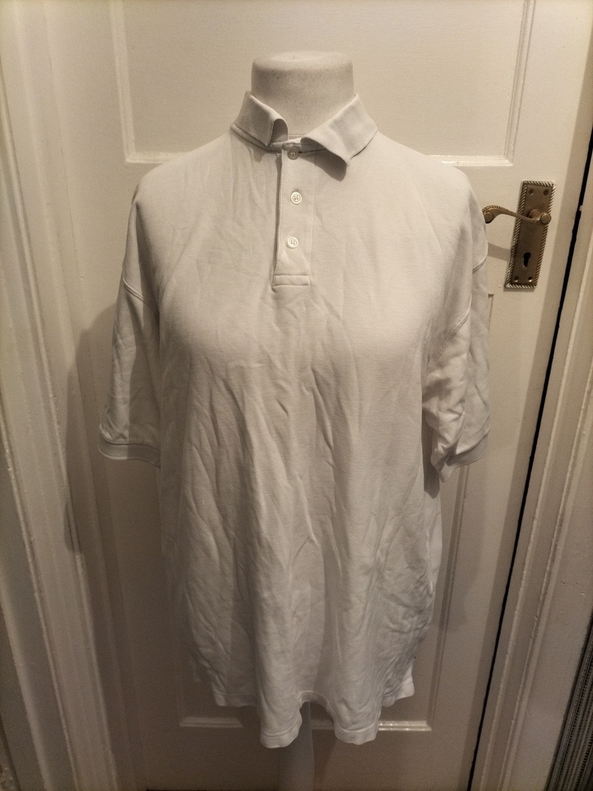 Mwns Springfield Size XL White Short Sleeved Polo