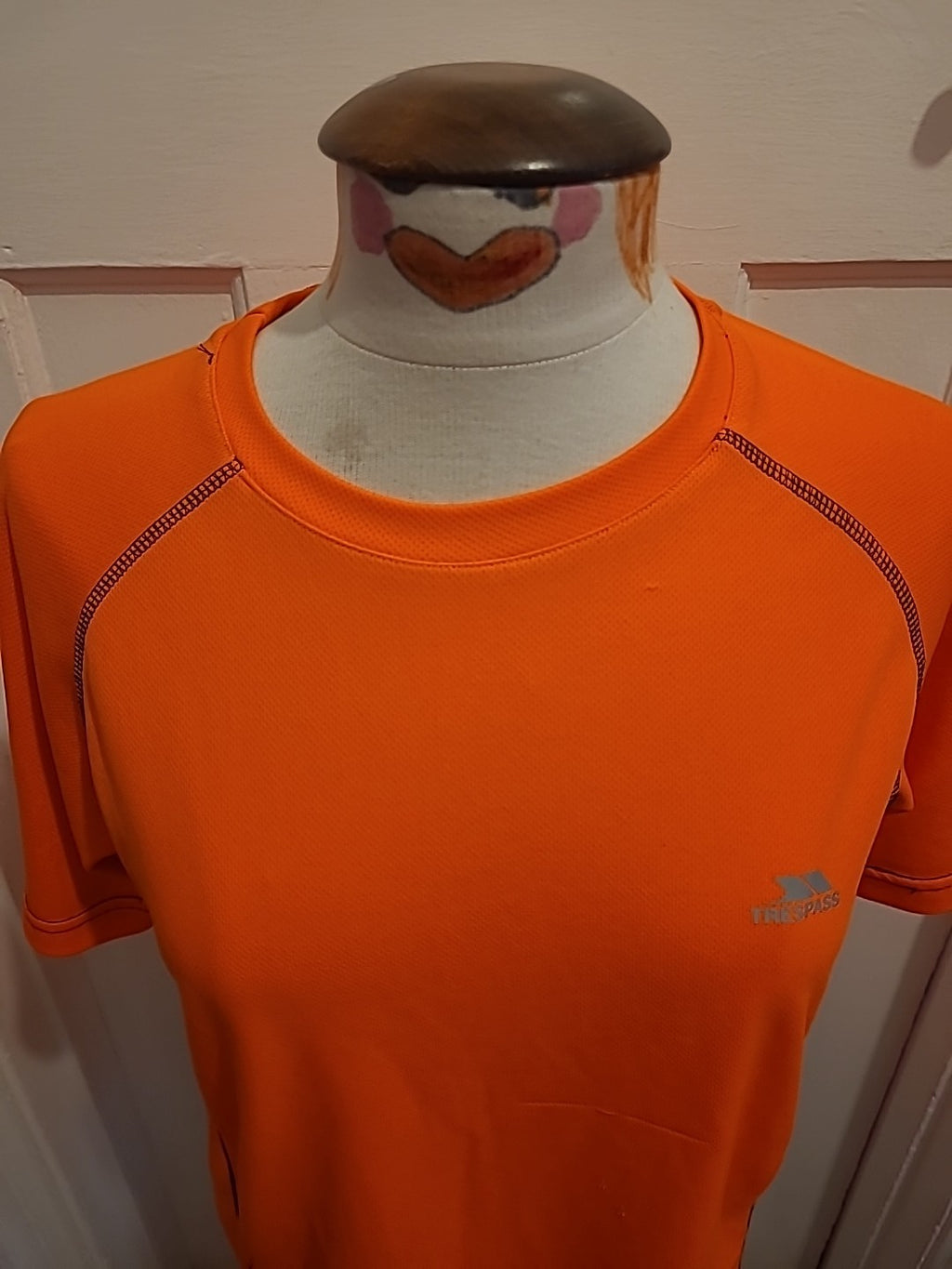 Mens Trespass Size Small Bright Orange Tshirt