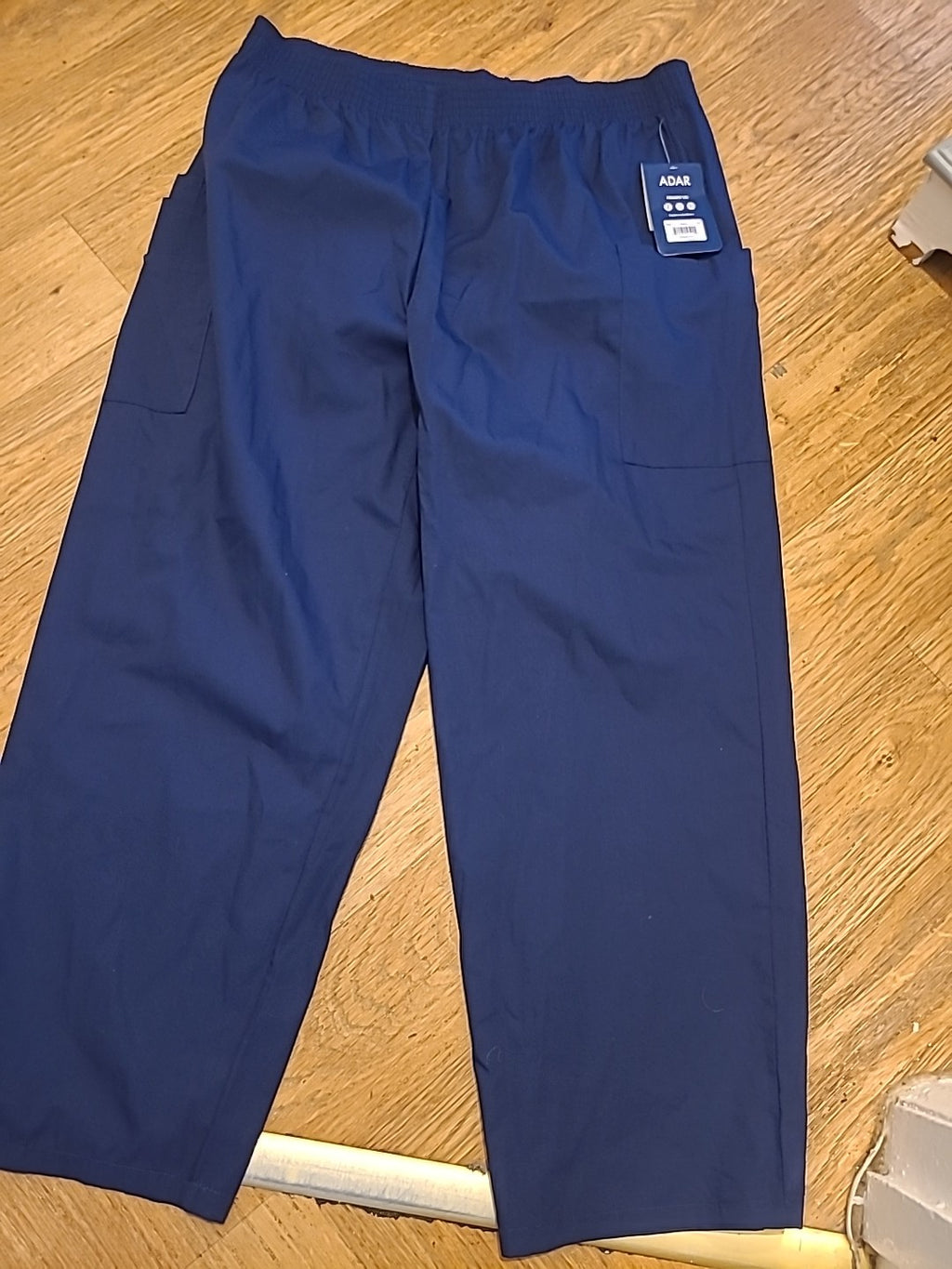 Mens Adar Sise 3XL Navy Classic Fit Trousers Elasticated