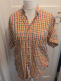 Tom Sayers Medium Mustard Check Short Sleeve Shirt