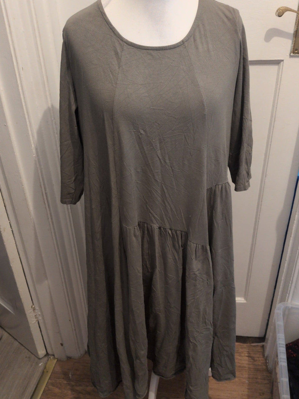 New Collection 12 Khaki Half Sleeve Dress