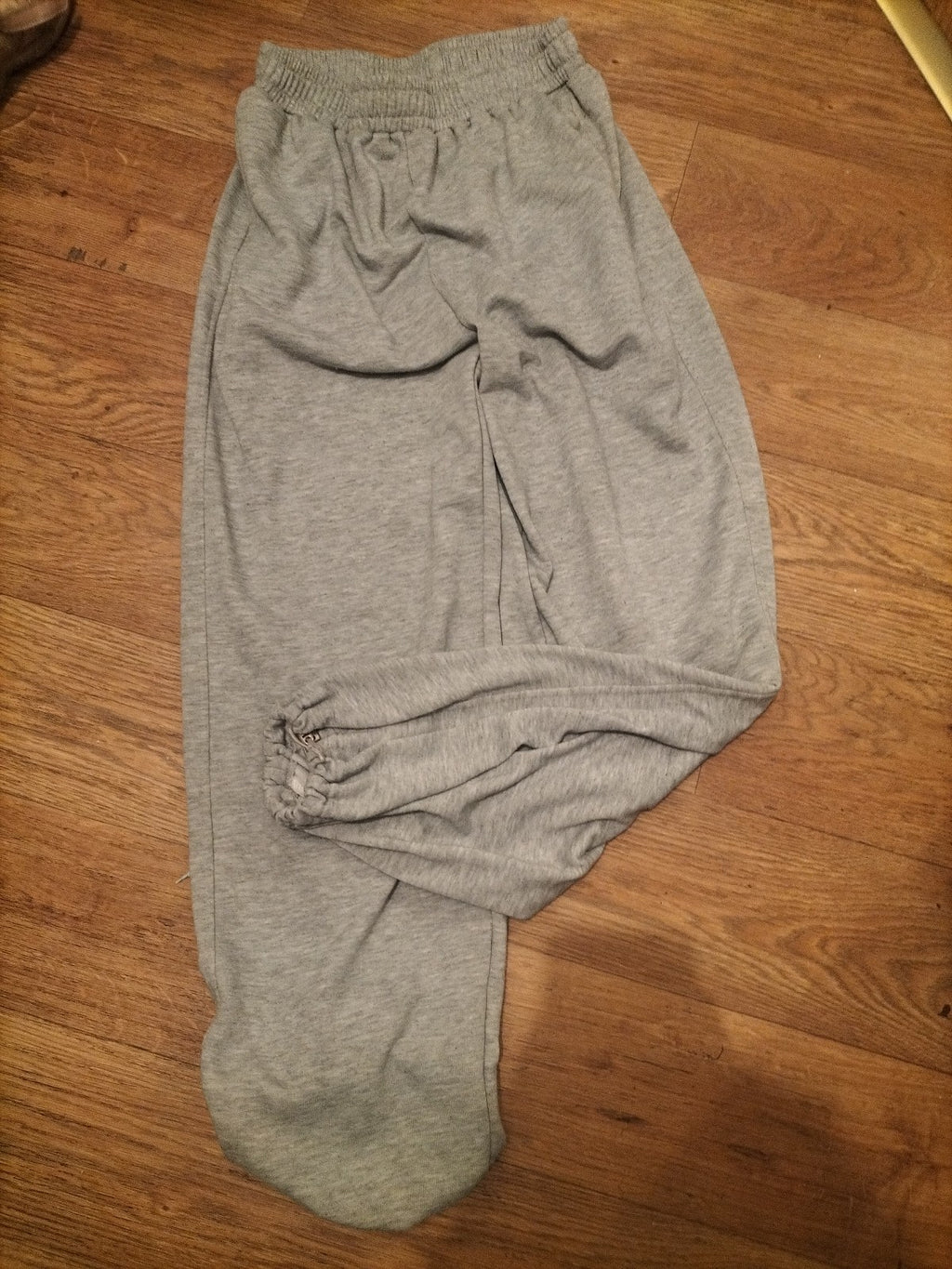 Mens Size Small Grey Elasticated Hem And Cuff Joggers