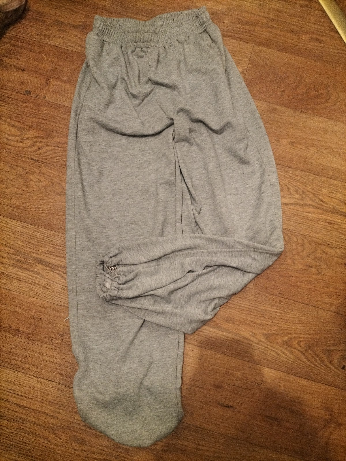 Mens Size Small Grey Elasticated Hem And Cuff Joggers