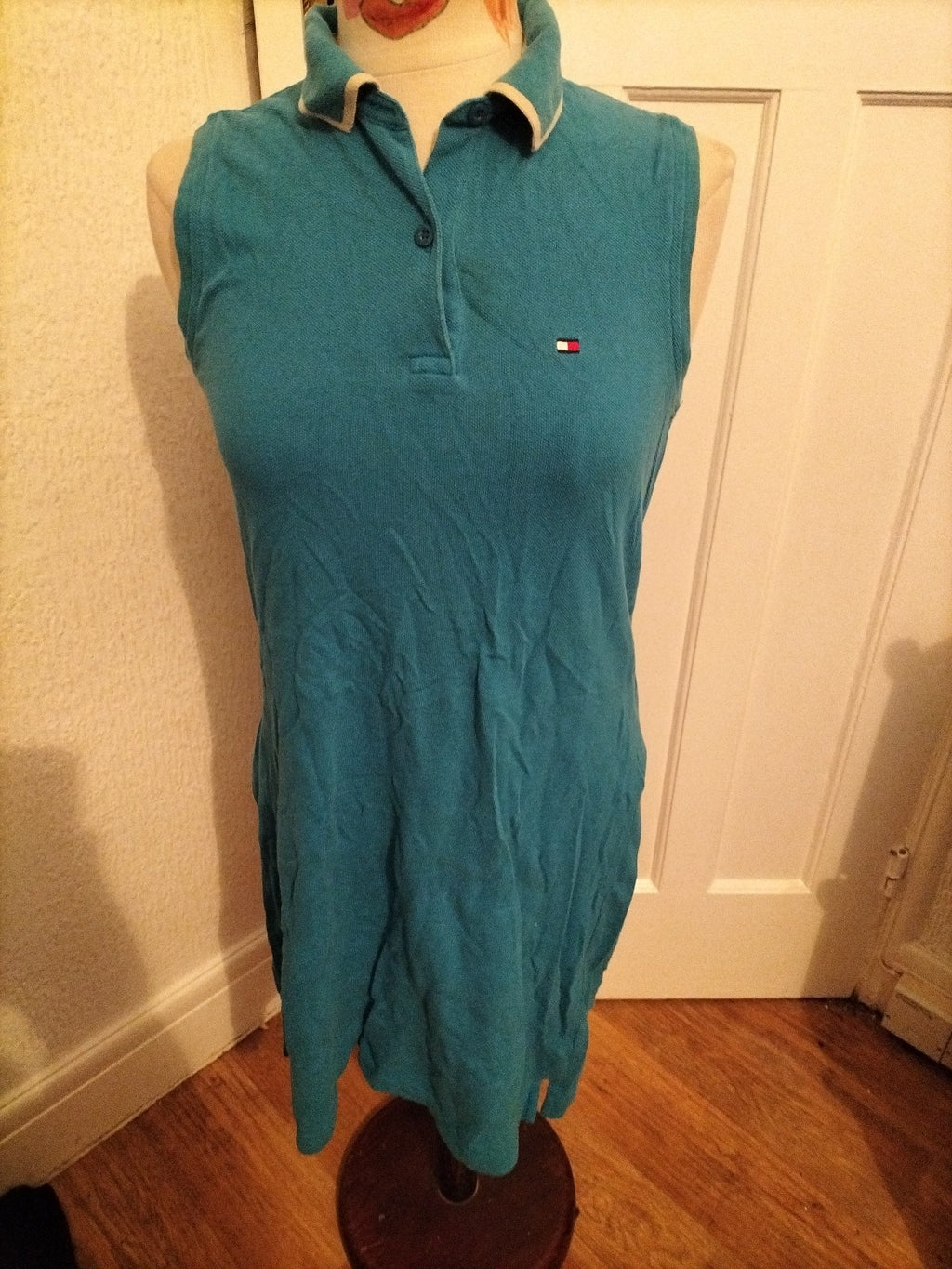 Mens Tommy Hilfiger Size Medium Blue Sleeveless Vest Tshirt