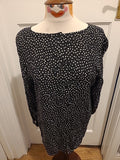 Ladies George Size 14 Polkadot Long Sleeved Blouse