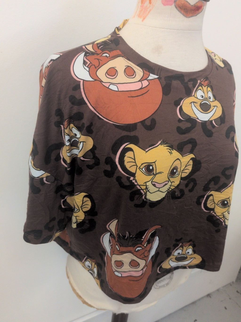 Ladies Disney Lion King Size 6-8 Multi Pyjama Top