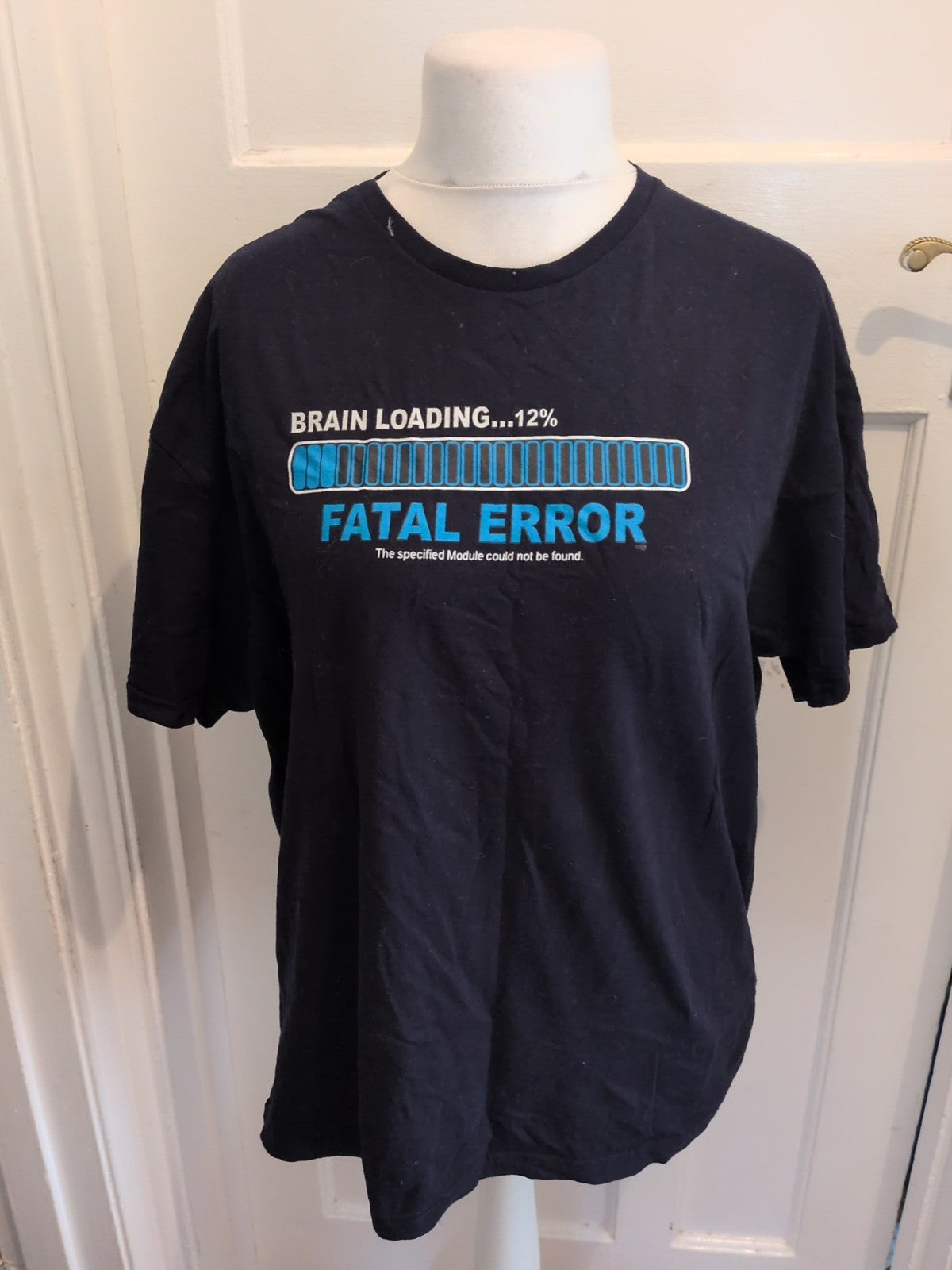 Tees Factory 2XL Navy Printed Loading Short Sleeve T-shirt