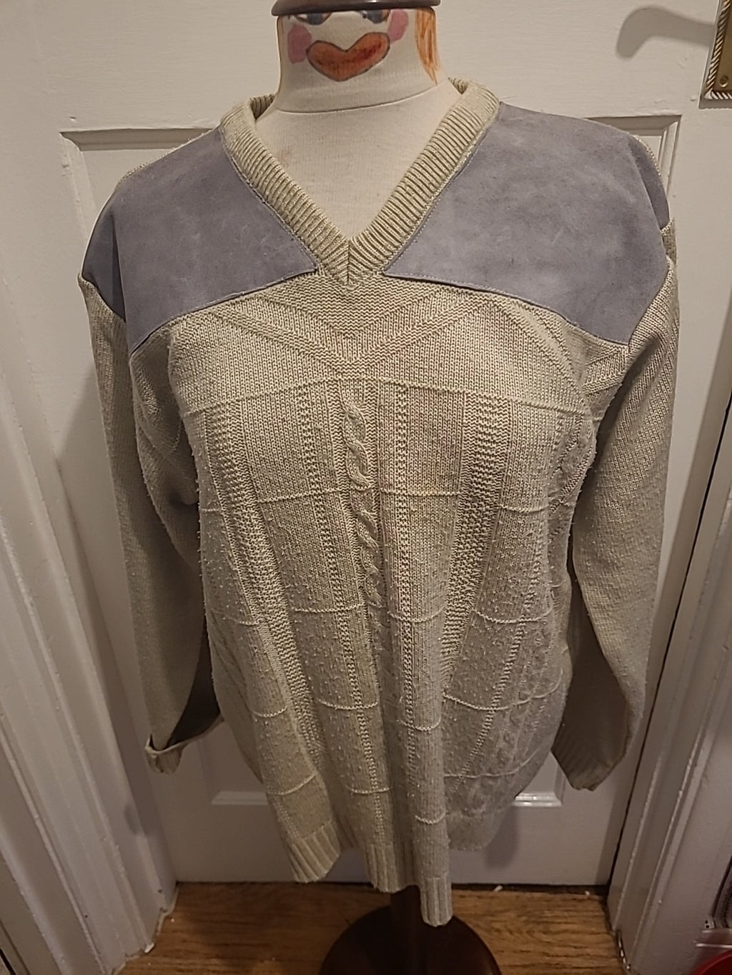 Mens BHS Size Large Natural Colour Jumper Pullover