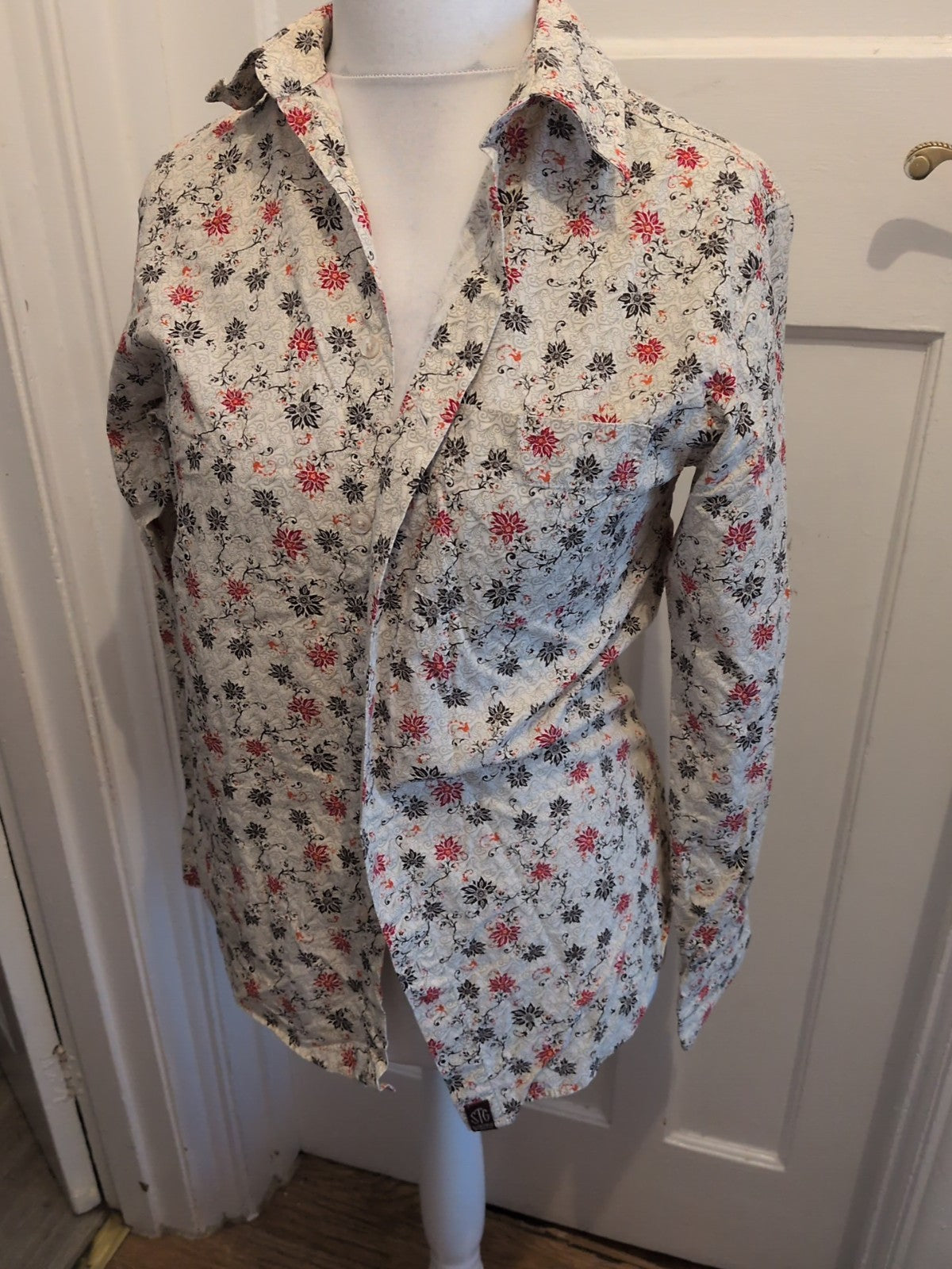 St George By Duffer Long Sleeve Multicoloured Shirt Small