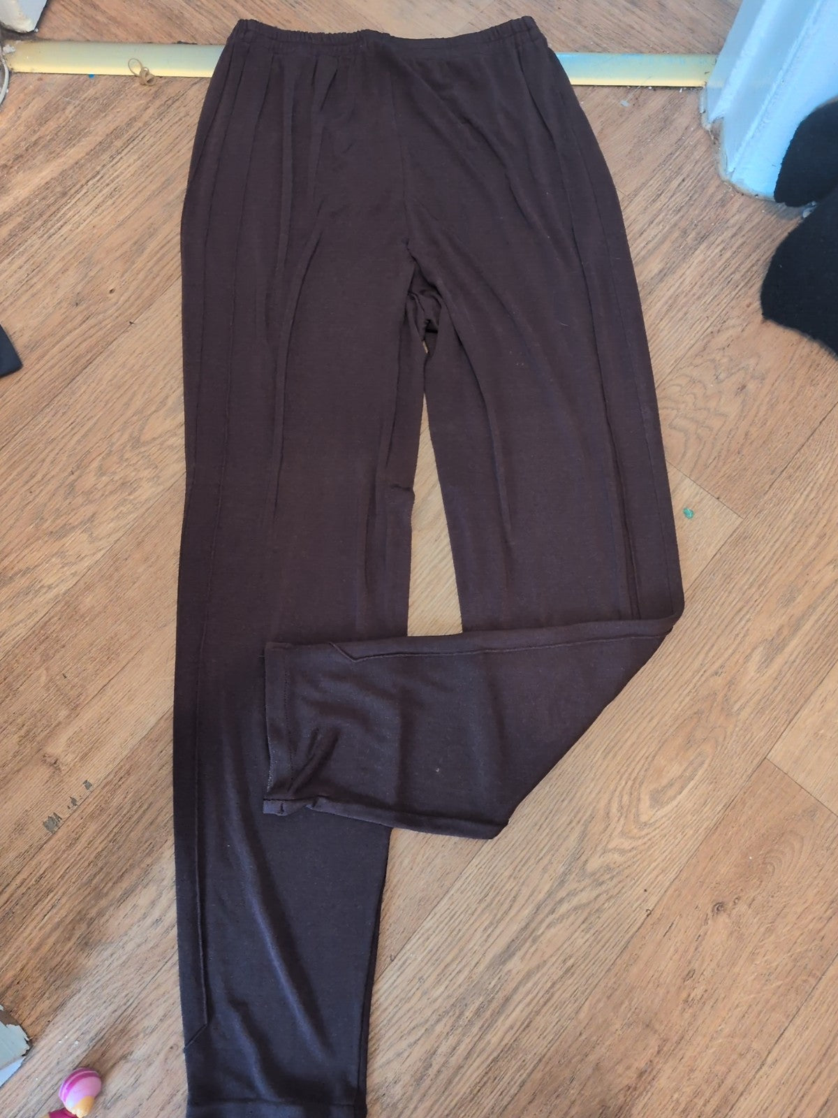 Large Dark Brown Elasticated Trousers