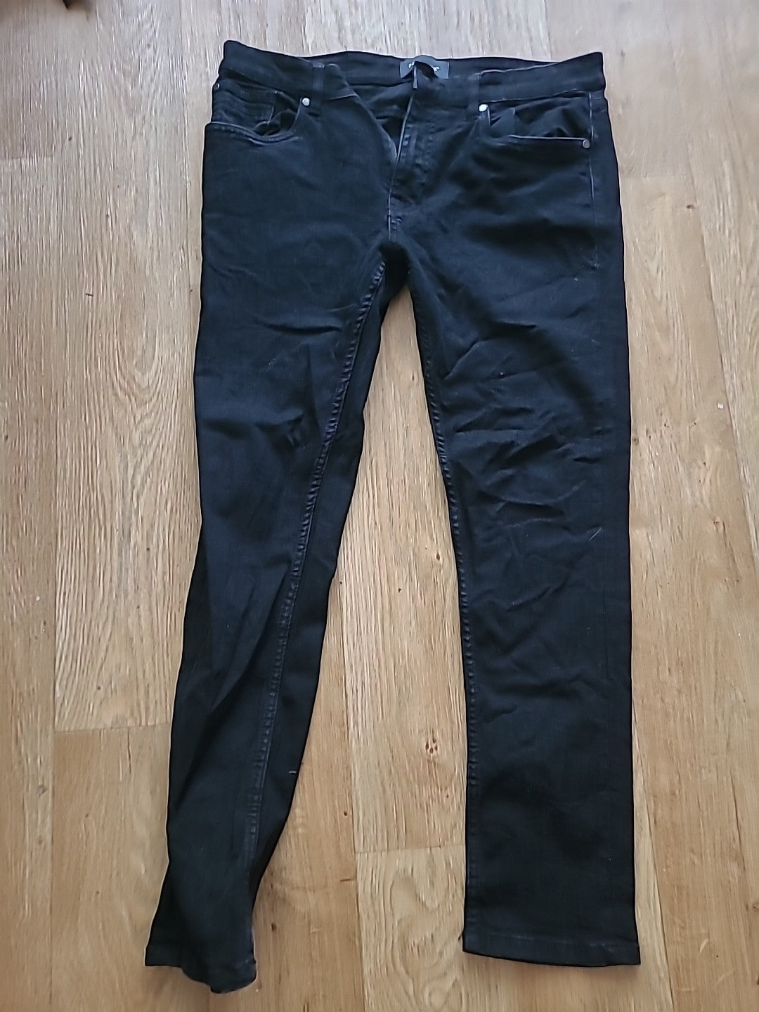 Mens Firetrap Size 32/30 Black Skinny Jeans