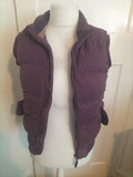 Ladies Fat Face Size 10 Purple Padded Puffer Jacket Sleeveless