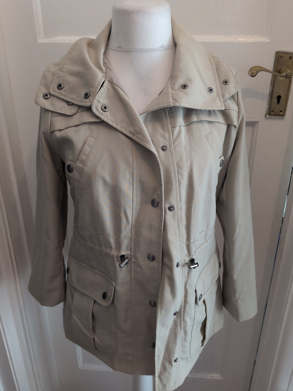 Marks And Spencer 10 Neutral Lined Coat
