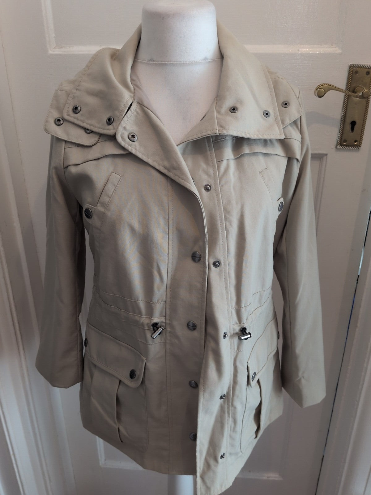 Marks And Spencer 10 Neutral Lined Coat