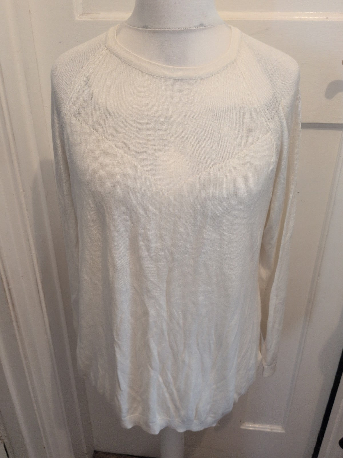 Definitions 20 Winter White Long Sleeve Pullover Jumper