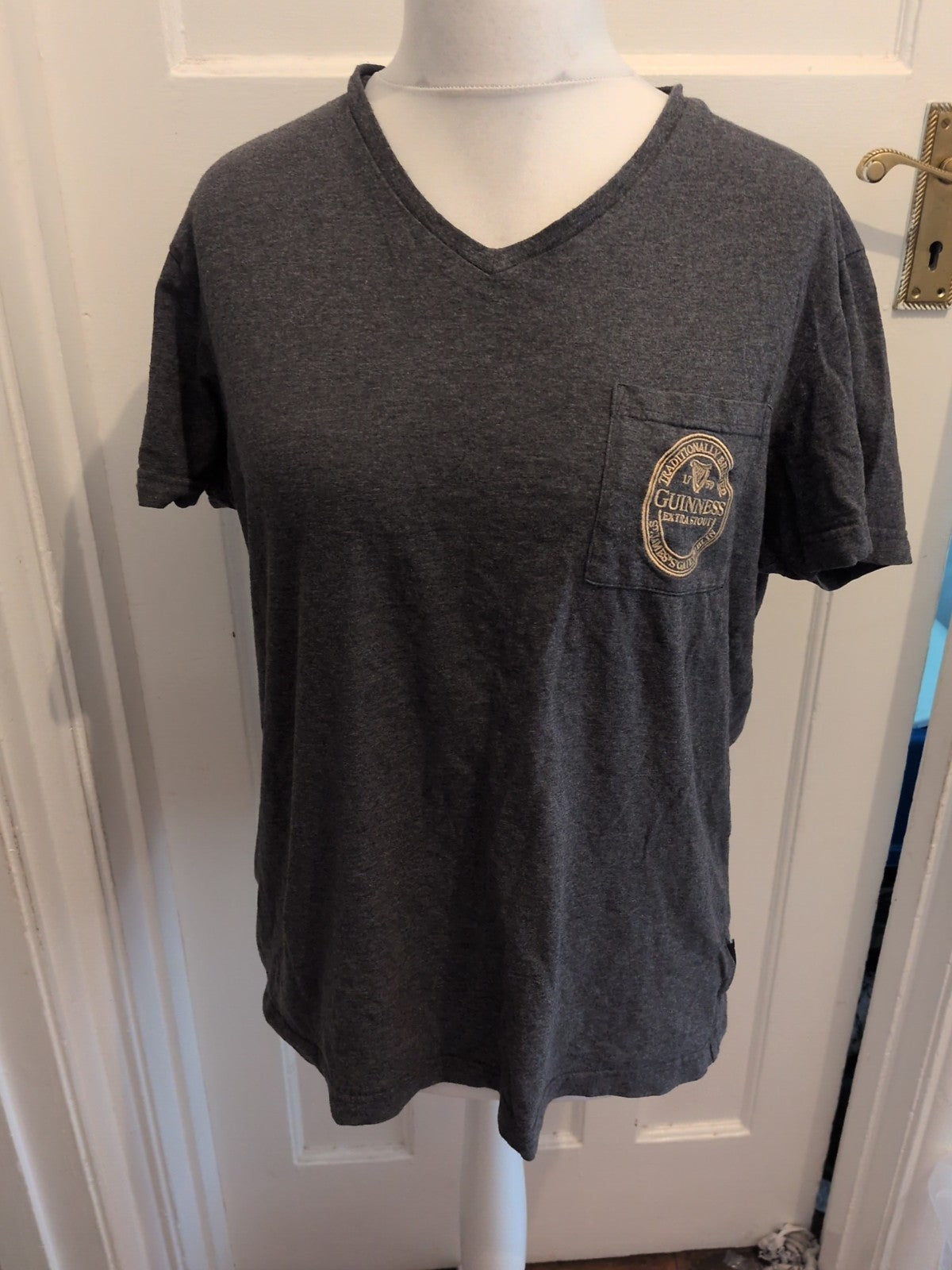 Guinness M/L Grey Short Sleeve Print T-shirt
