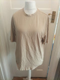 Primark Large Relaxed Fit Beige Short Sleeve T-shirt
